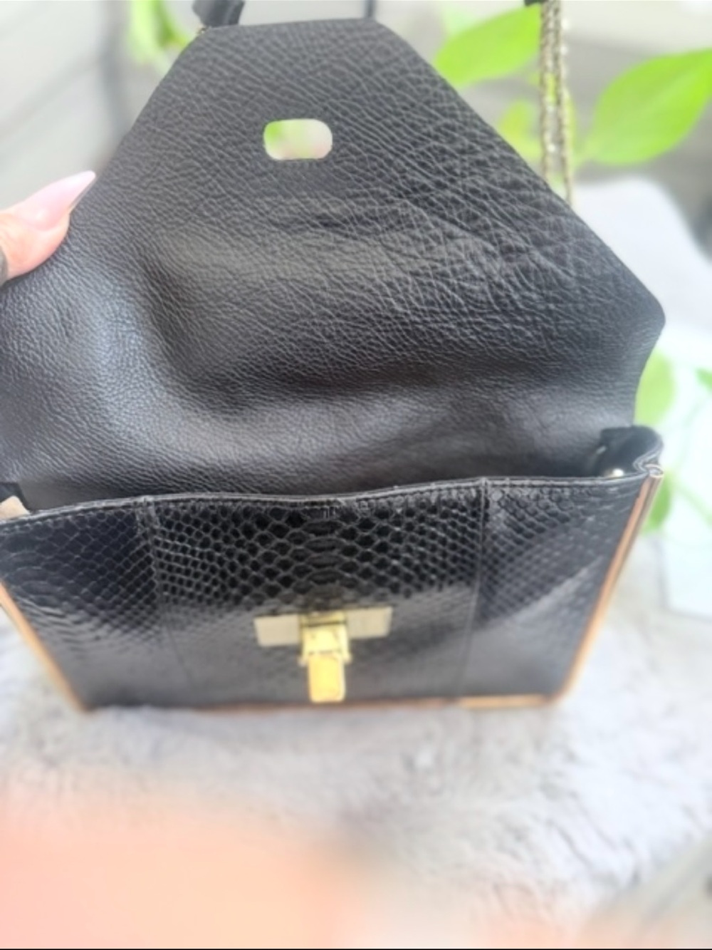 Python leather Chloé Sally shoulder bag - Picture 9 of 9